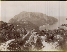 Carlo Brogi, Italy, Island of Capri, Women in the Panorama Col Monte Solaro, vintag picture