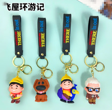 4 Styles Disney Up Dug Russel 3D PVC Bag Hanger Pendant Toys Keychains Key Rings picture