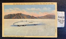 Postcard - Bonneville Salt Flats, World’s Fastest Speedway, Great Salt Lake picture