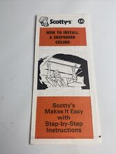 Vintage Scotty’s How to Install a Suspended Ceiling Booklet 1975 picture
