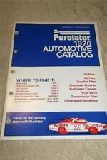 1976 PUROLATOR AUTOMOTIVE CATALOG DOMESTIC IMPORTED CARS LIGHT TRUCKS ~ FILTERS+ picture