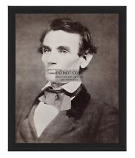 PRESIDENT ABRAHAM LINCOLN IN SUIT EARLY PHOTOGRAPH 1858 8X10 FRAMED PHOTO picture