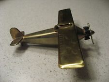 Vintage Swank Spirit of St. Louis Brass Airplane Cigarette Lighter ASIS 1298-13 picture