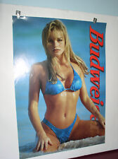 1997 BUDWEISER BEER POSTER  N O S 20 x 28 inches hot chick picture