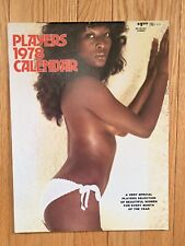 Vintage 1978 Players Magazine Calendar, African-American Nude Pinups, Complete picture