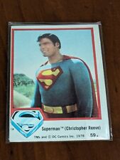 SUPERMAN (CHRISTOPHER REEVES) 1978 TRADING CARD #59 DC COMICS picture