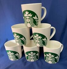 6 X STARBUCKS Coffee Mug Cup 2017 Lg Green Mermaid Siren Logo 14 oz Ceramic picture