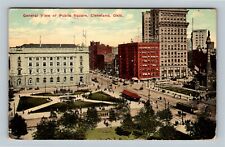 Cleveland OH, General View Public Square, Ohio c1913 Vintage Postcard picture