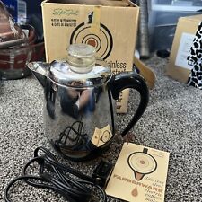 Vintage FARBERWARE SUPERFAST Automatic Coffee Pot Percolator 2-4 Cup -  #134 St picture