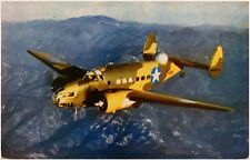 Lockheed Hudson Light Bomber Plane in Flight WW2 Photo 1950s Military Postcard picture