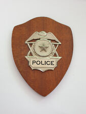 Vintage police shield, police plaque picture