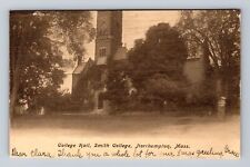 Northampton MA-Massachusetts, Smith College, College Hall, Vintage Postcard picture