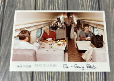 Vintage August 10 1984 Dave Williams George Ablah Private Plane Photograph 9” 6” picture