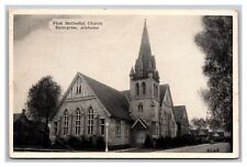 Enterprise AL Alabama First Methodist Church Chrome Postcard Posted 1944 picture