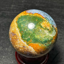 TOP 389G Natural Moss Agate  Sphere ball crystal  Healing A726 picture
