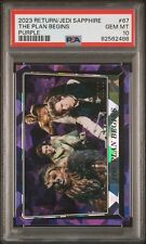 Topps Sapphire Star Wars Return Of The Jedi Purple /10 PSA 10 The Plan Begins picture