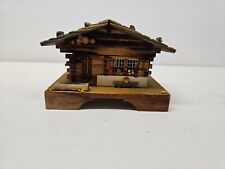 Antique CUENDET Swiss Chalet Wood Cottage Style House Wind-up Music Box - WORKS picture