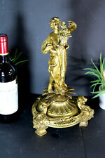 Vintage French Bronze winged lion lady statue sculpture  picture