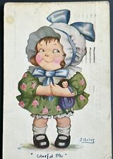 Gleeful Me. Vintage Doll Postcard. 1947 picture