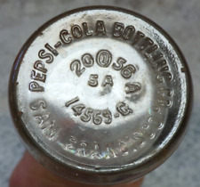 RARE PEPSI 1956 SAN FRANCISCO 10 OUNCE BELFAST BEVERAGES GLASS RETURNABLE BOTTLE picture