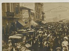 vtg 1908 RPPC atlantic city street scene souvenir postcard  picture