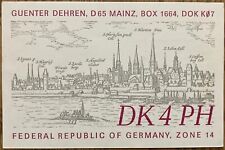 QSL Card - Mainz, Federal Republic of Germany - Guenter Dehren - DK4PH  Postcard picture
