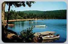 Postcard - Limekiln Lake - Inlet, New York - Boats, ca. 1950s, Unposted (M7c) picture