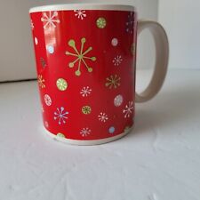Snowflake Christmas Holiday Coffee Mug Colorful Festive Mug picture