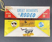 Vintage Rare 1961 Wrangler BLUE BELL Great Moments in Rodeo Book 36 Bull Riding picture