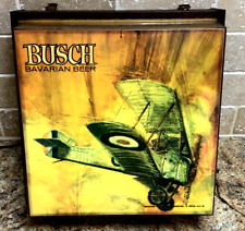 Rare Vtg Anheuser Busch Bavarian Beer WW1 Bi-Plane Lighted Sign St. Louis (Sh) picture