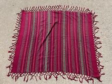 Antique Romanian hand woven textile LARGE - wool embroidered folk Read picture