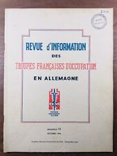 Troupes French D’Occupation IN Germany 1946 Alsace Colmar Marckolsheim 5eDB picture