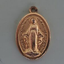 Vintage Gold Toned Mary Conceived without Sin Pendent  picture