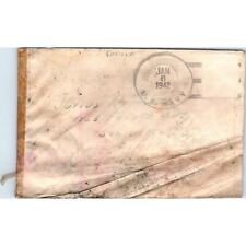 1942 WWII USS Eberle James G. Beer Naval Censor Postal Cover AB6-TZ picture