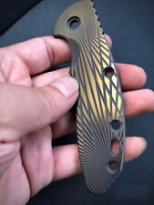 1PC TC4 Titanium Alloy Patch for Rick Hinderer Knives XM18 3.5” Radial Stria picture