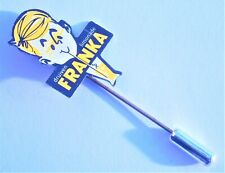 T651) Vintage Franka yellow Fizzy Drink advertising tie lapel stick pin Badge picture