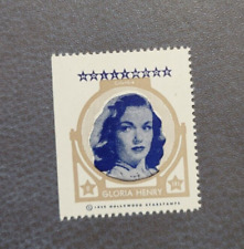 1947 Hollywood Star Stamp Gloria Henry Actress picture
