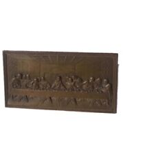 Antique Bronze Last Supper Plaque picture