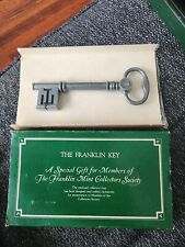 The Franklin Key *Franklin Mint Collectors Society Member Key Metal Pewter Color picture
