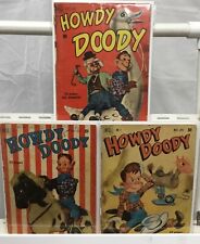 Dell Comics Howdy Doody Comic Book Lot of 3 Issues Lowgrade picture