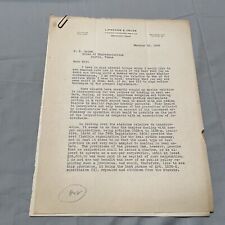 Beaumont Texas Letter Lipscomb & Cruse Attorney 1929 signed  picture