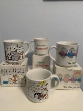 LOT of 4 Sandra Boynton MUGS- Used For Display ONLY picture