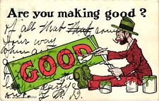 Vintage Postcard- Are you Making good? Early 1900s picture