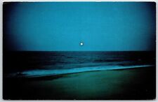 sandbridge beach Virginia moon over beach picture