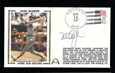 Mark McGwire signed cover Commemorating his Record Breaking Rookie 39th Home Run picture