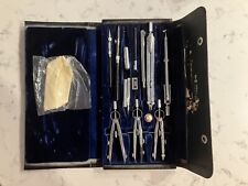 Vintage K&E Drafting Set - Drawing Instruments In Case With Compass Dividers picture
