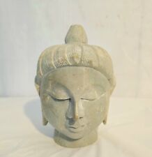 Vintage Soapstone Buddha Head 5 Inch Statue Head Figure  Meditation picture
