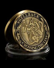 * US Navy Challenge Coin, Shellback US Navy Values Challenge Collectible Coin picture