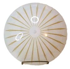 Vtg MCM Ceiling Light Fixture Sunburst Starburst Semi Flush Mount Lamp 12.5 In picture