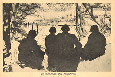WWII Postcard Battle Of The Bulge Ardennes Forest Journalists Behind The Lines picture